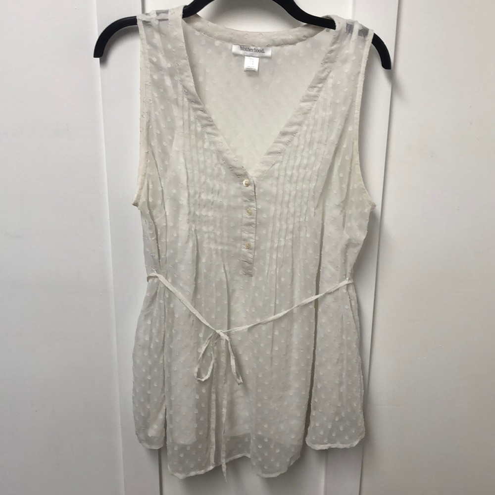 White Maternity Top